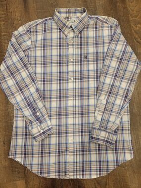 Heybo Outdoors Men’s Large Plaid Button Down Shirt